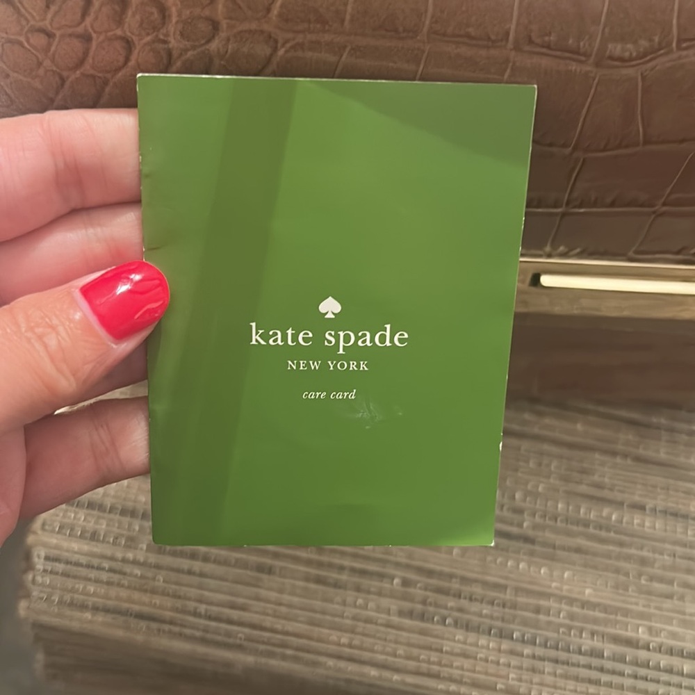 Kate Spade croc embossed top handle satchel - Picture 9 of 9